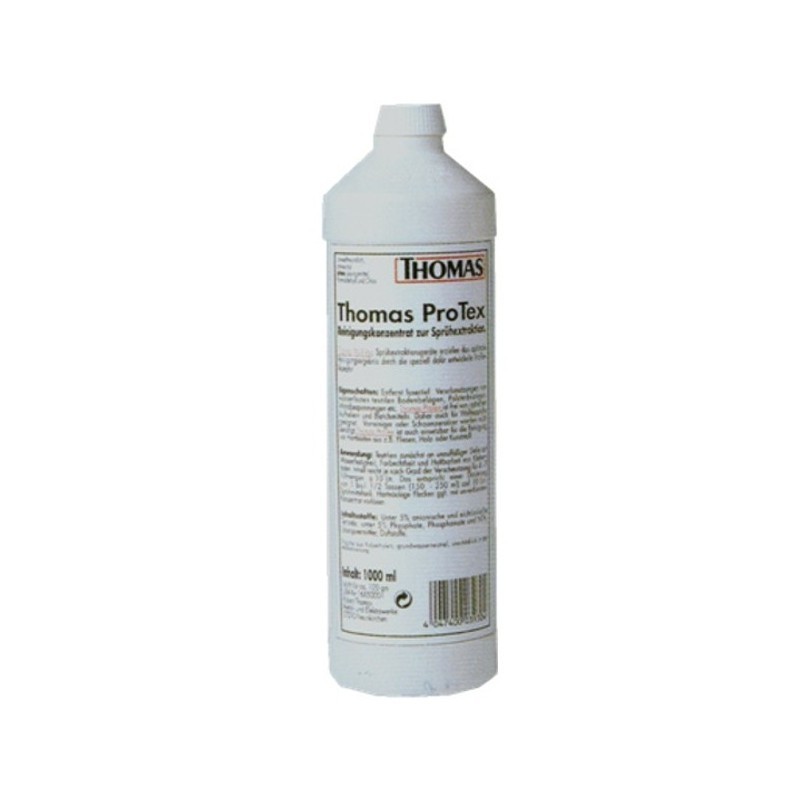 Thomas ProTex 1L concentrado limpiador para alfombras y muebles tapizados.